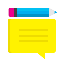 Chat,Customer feedback,Design,Improvements,Message bubble,Pencil,Support